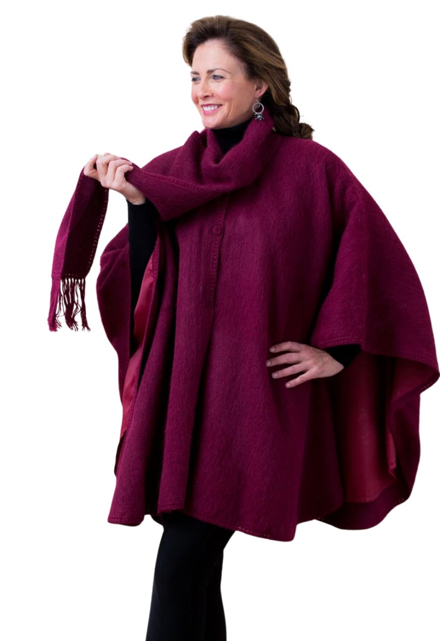Lined Cape with Scarf