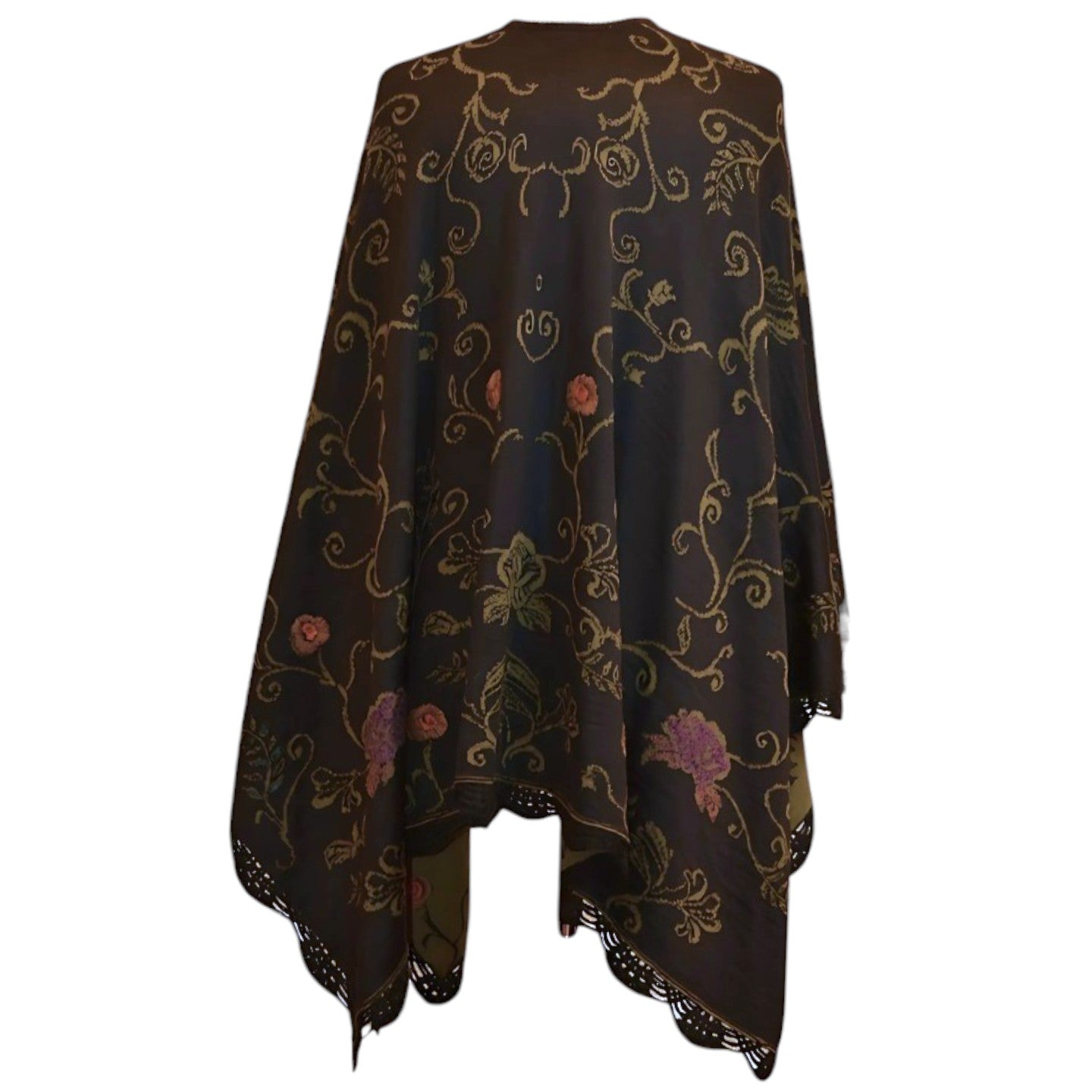 Reversible Ruana Emerald Green