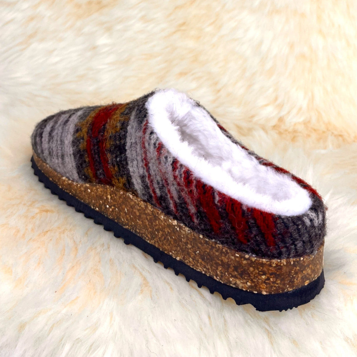 Women's Morgan sheepskin clog — genuine sheepskin lining, clog silhouette