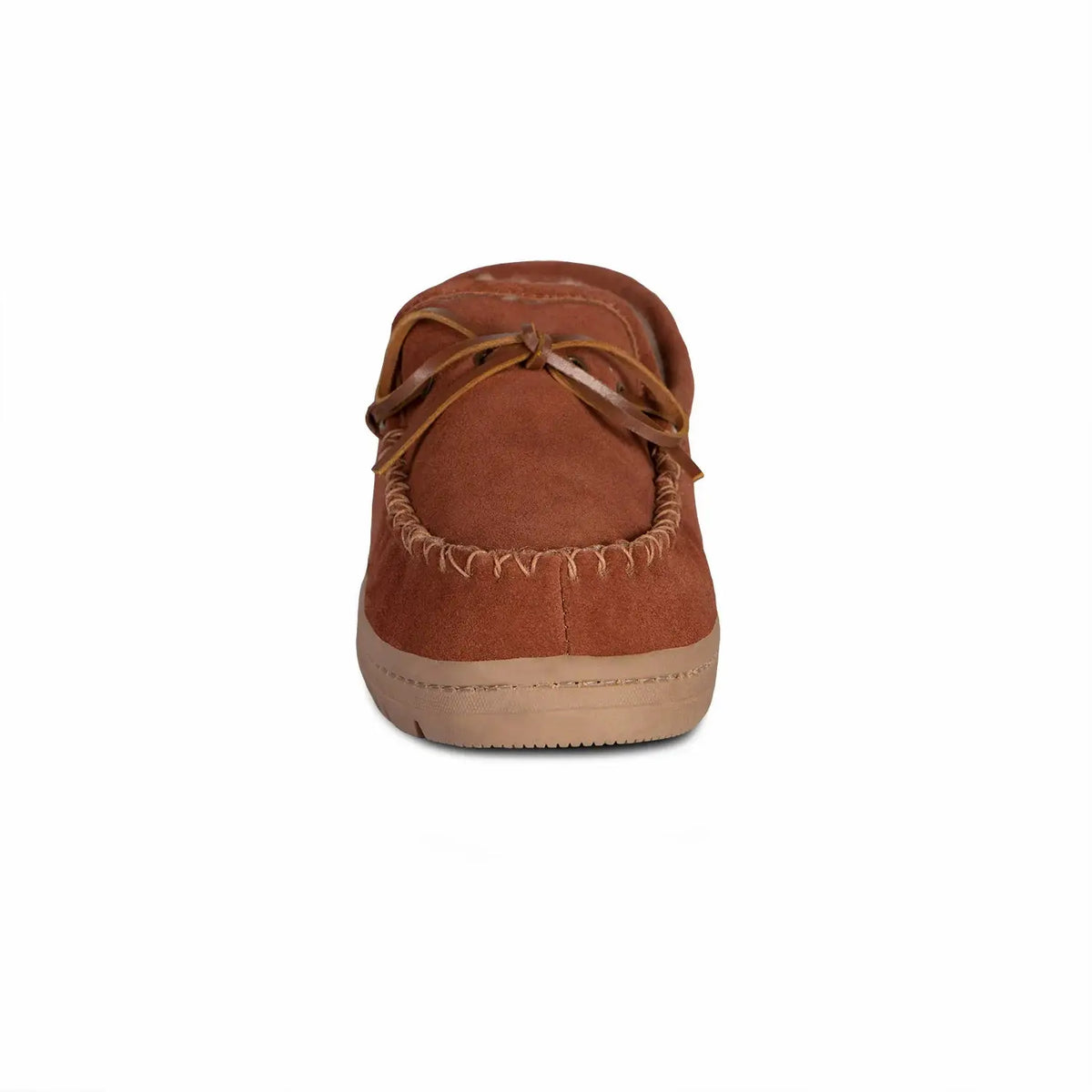 Men's Trekker sheepskin moccasin — rugged sole, genuine sheepskin interior