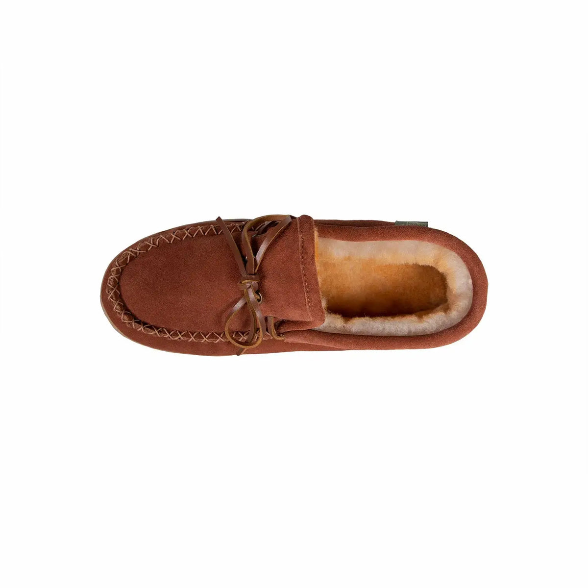 Men's Trekker sheepskin moccasin — rugged sole, genuine sheepskin interior