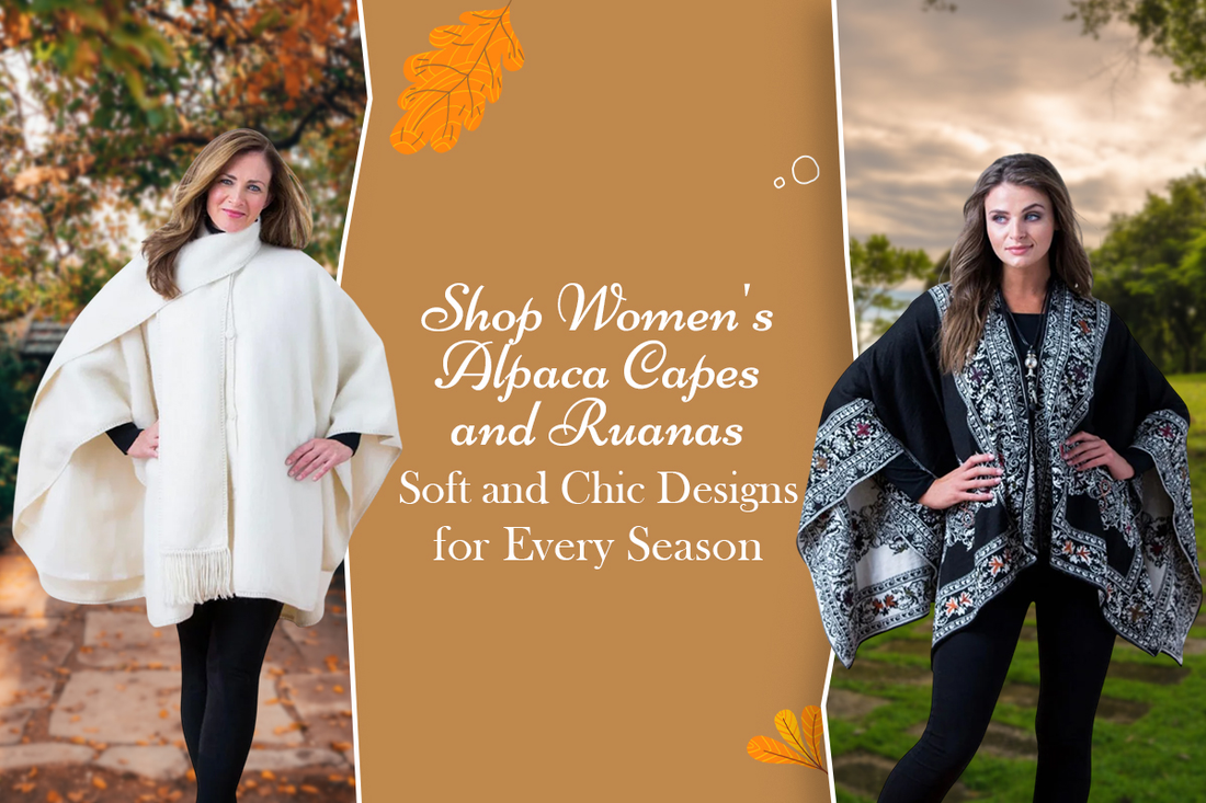 Shop Women's Alpaca Capes and Ruanas: Soft and Chic Designs for Every Season