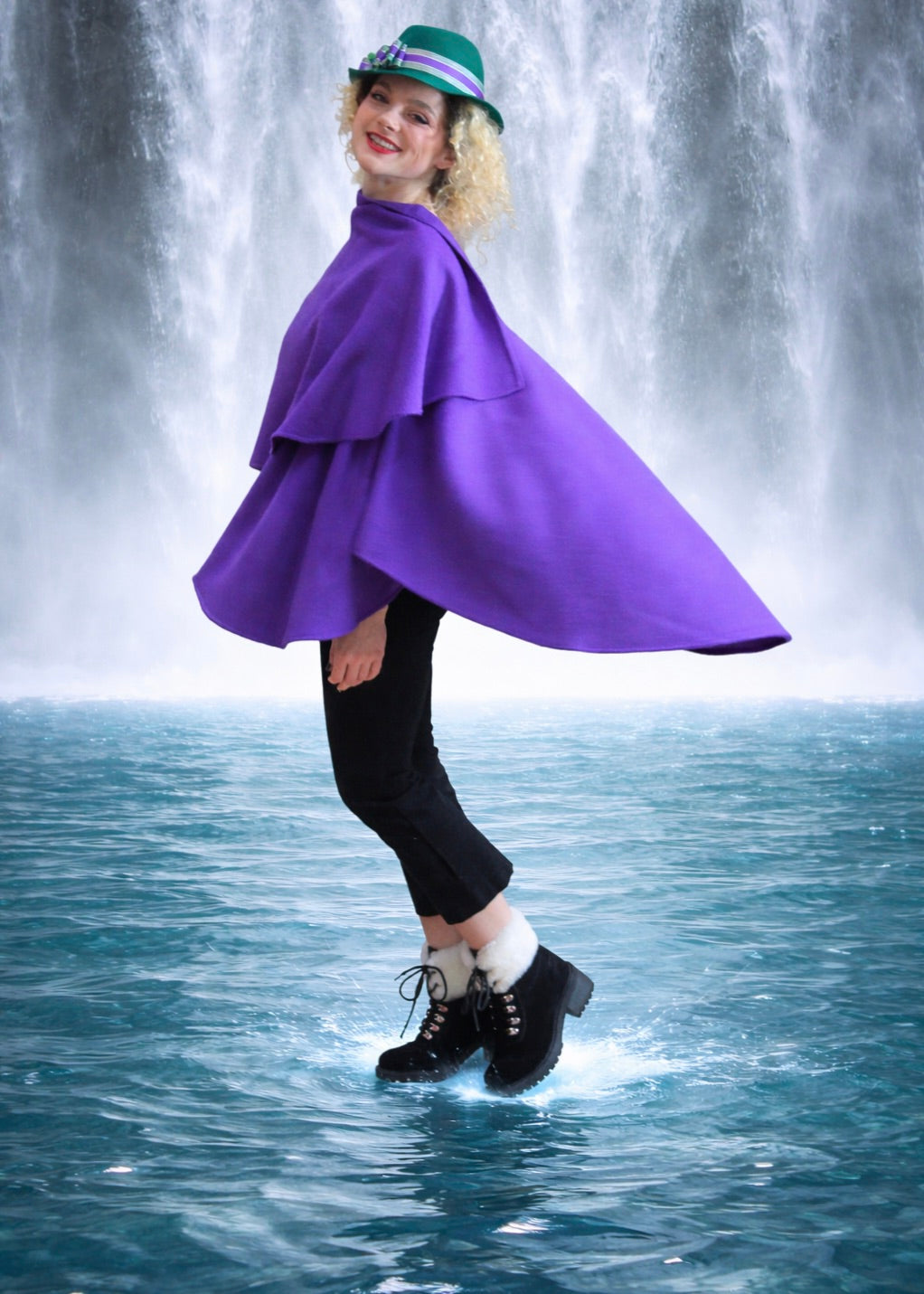 100% Baby Alpaca Ruana