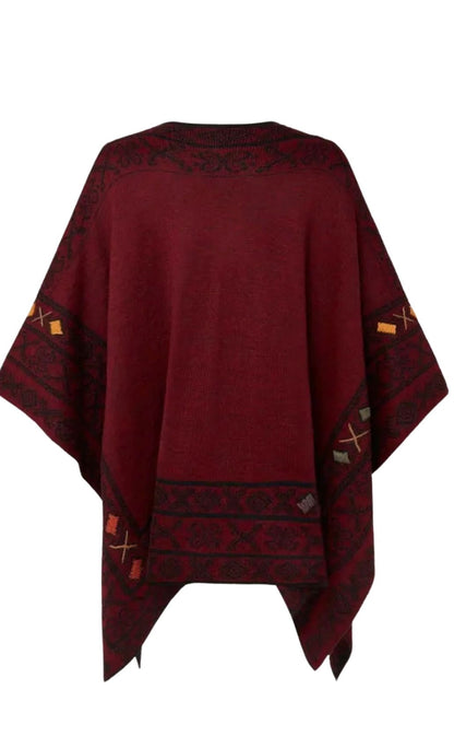 Celtic Reversible Ruana Red