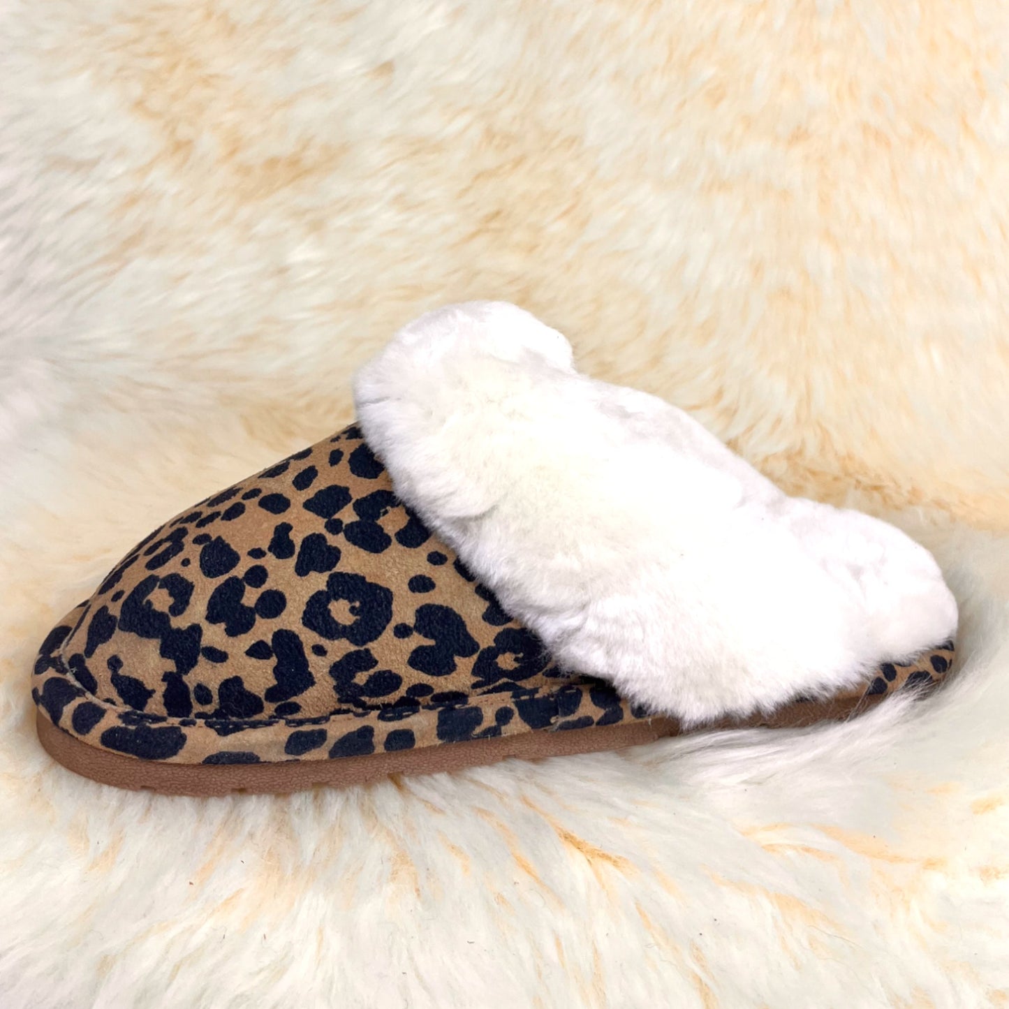 Ladies Leopard Scuff