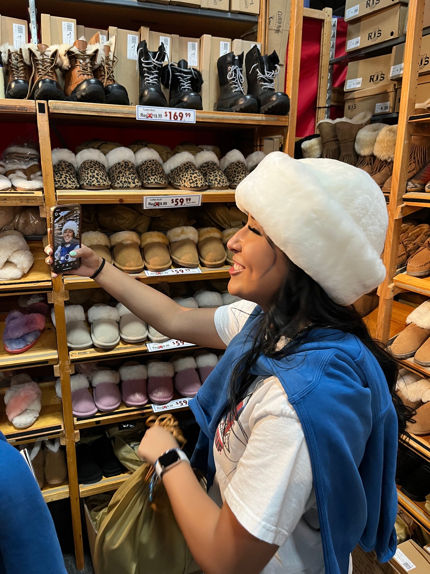 Sheepskin Snowball Hat