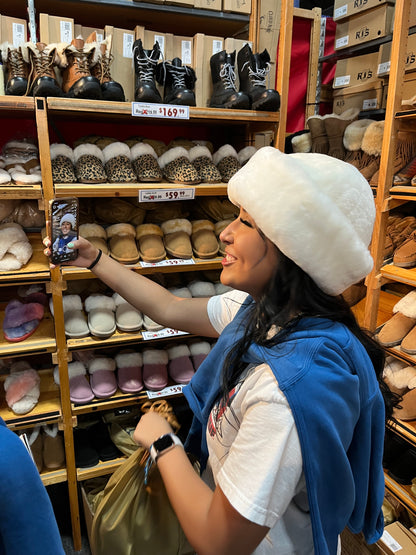 Sheepskin Snowball Hat