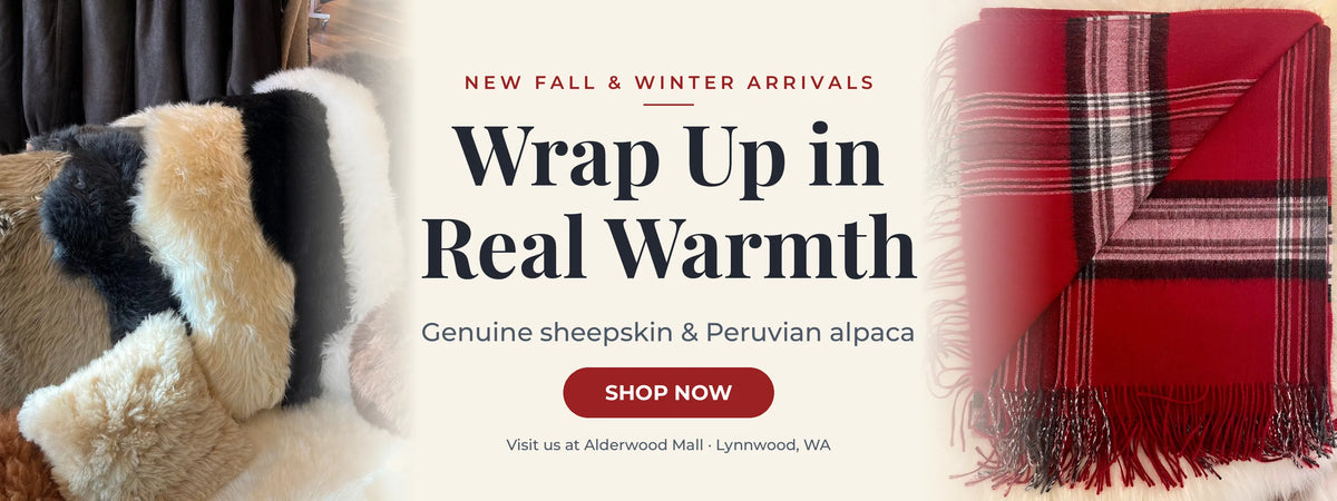 Sheepskin and Alpaca Fashion homepage banner